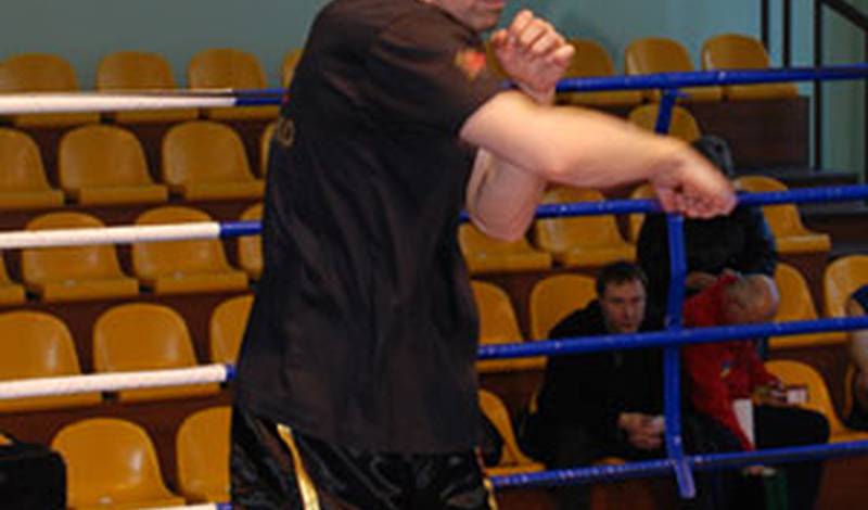 Вячеслав Сенченко во время открытой тренировки
