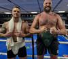 Tyson Fury zeigte, wie er mit Kevin Lerena sparrte