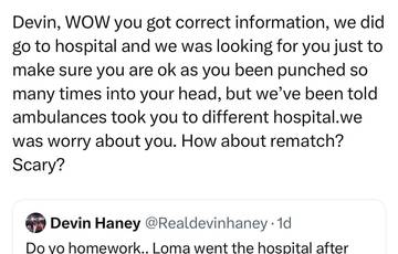 Klimas antwoordde Haney over het "ziekenhuis" na het gevecht