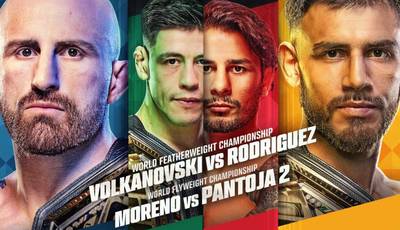 UFC 290. Volkanovski vs. Rodríguez: la tarjeta de combate completa del torneo.
