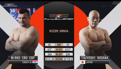 Mirko Cro Cop figured out Tsuyoshi Kosaka in one minute (video)