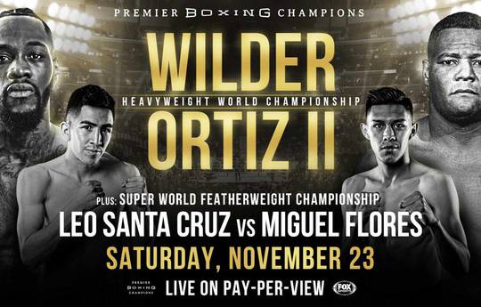 Wilder vs Ortiz. Where to watch live