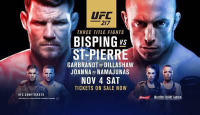 UFC 217: Биспинг – Сент-Пьер. Прямая трансляция, где смотреть онлайн
