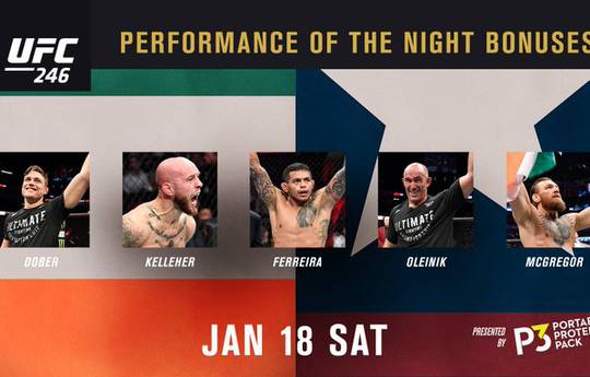 Бонусы UFC 246: побит рекорд промоушена