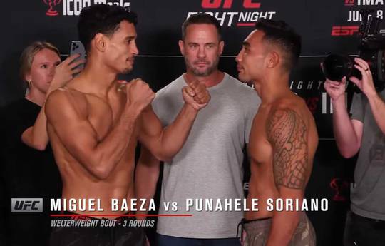 A quelle heure est l'UFC sur ESPN 57 ce soir ? Baeza vs Soriano - Heures de début, horaires, carte de combat