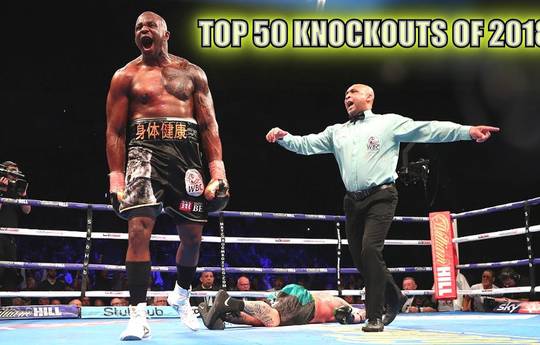 Boxing's Top 50 Knockouts of 2018 (video)