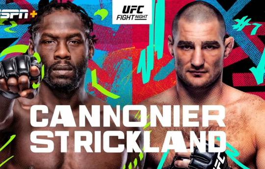 UFC Fight Night 216: Cannonier vs. Strickland. Retransmisión en directo, ver online