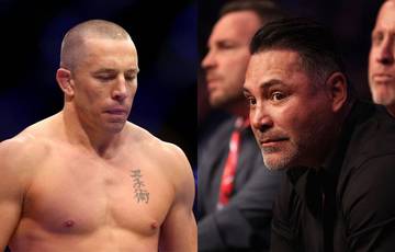 St. Pierre cited the reason for the fight with de la Hoya being called off