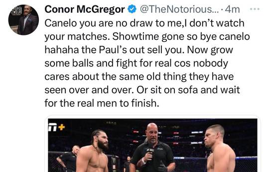 Alvarez and McGregor continue their dispute on social networks