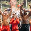 Golovkin and Rolls make weight