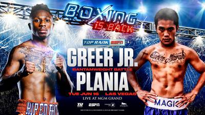 Greer vs Plania. Where to watch live