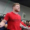 Saul Alvarez held an open training session 16