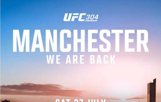 A UFC anunciou oficialmente o 304º evento, o primeiro evento europeu em 2024