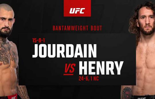 A quelle heure est l'UFC Fight Night 246 ce soir ? Jourdain vs Henry - Heures de début, horaires, carte de combat