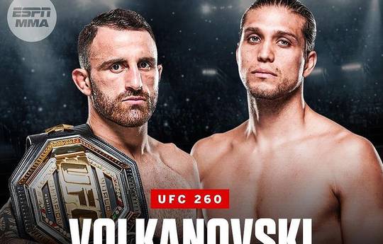 UFC 260: Volkanovski vs. Ortega, Miocic vs. Ngannou