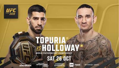 UFC 308. Топурия против Холлоуэя: кард турнира