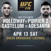 UFC 236: Holloway - Poirier 2, Gastelum - Adesanya. Where to watch live