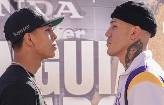 Munguia and Rosado at the final press conference