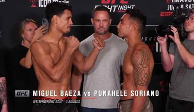 Wann ist UFC heute Abend auf ESPN 57? Baeza vs Soriano - Startzeiten, Zeitpläne, Kampfkarte