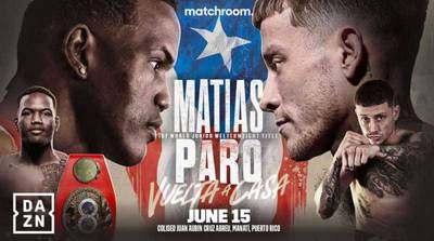 Subriel Matias vs Liam Paro Undercard - Lista completa de combates, horario, orden de ejecución