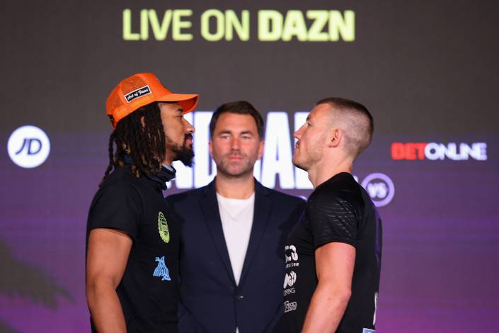 Andrade and Williams at the final press conference