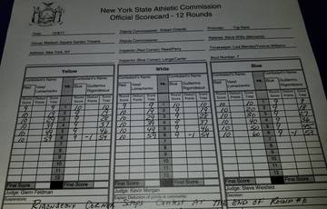 Lomachenko - Rigondeaux. Official scorecards