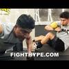 Garcia works out before Spence fight (video)