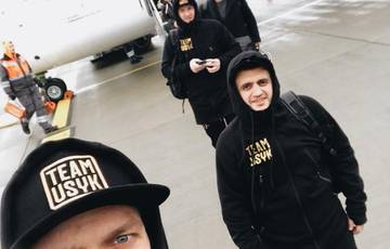 Usyk arrives to Riga