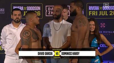 What time is David Garcia vs Dominicc Hardy tonight? Ringwalks, schedule, streaming links