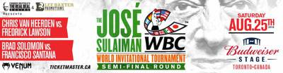 WBC World Invitational Tournament in Toronto Fight Week Schedule