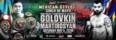 Golovkin to meet Martirosyan on May 5 in Carson