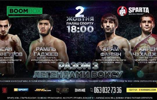 Boxing event in Kiev on October 2. Where to watch live