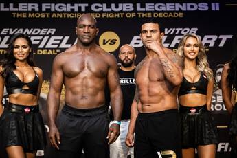 Holyfield and Belfort went to the weigh-in