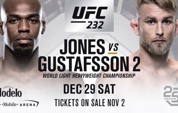 Официально: Джонс и Густафссон проведут реванш 29 декабря