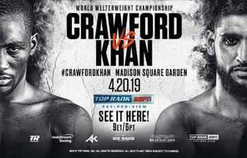 Crawford vs Khan. Where to watch live
