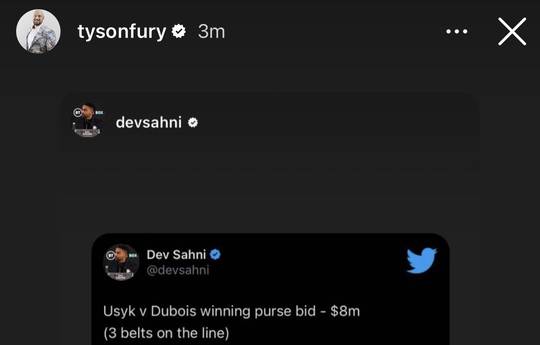Fury: Usyk huyó de 13 millones de libras y ahora peleará por 6 millones