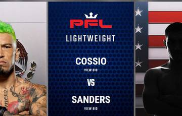 PFL 7: Cossio vs Sanders - Datum, aanvangstijd, vechtkaart, locatie