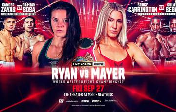 Sandy Ryan vs Mikaela Mayer Undercard - Full Fight Card List, Schedule, Running Order