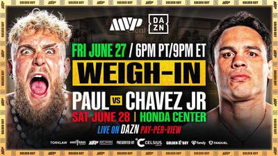 How to watch the Jake Paul vs Julio César Chávez Jr. weigh in: Date, time, live stream