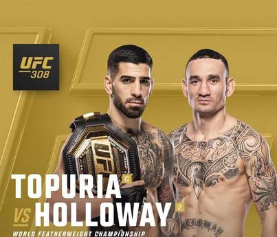 Het is officieel: Topuria vs. Holloway en Whittaker vs. Chimaev op UFC 308