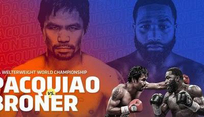 Pacquiao vs Broner. Where to watch live