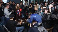 Usyk meets journalists before Riga departure (photos)