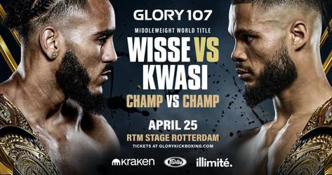 Wisse vs. Kwasi bei GLORY 107: Titelkampf mit Folgen für das Mittelgewicht