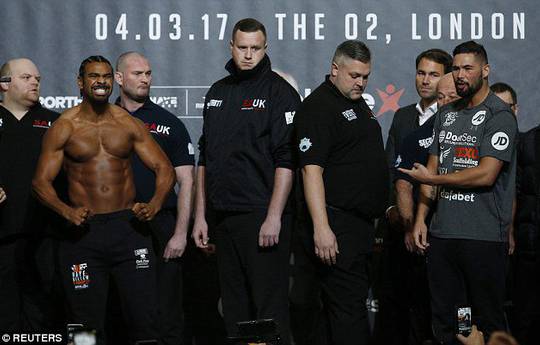 Haye, Bellew 11lbs apart on the scales