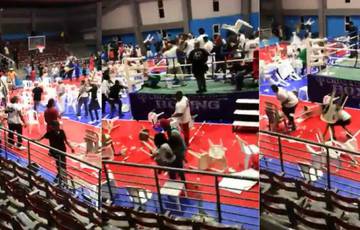 Вечер бокса в Доминиканской Республике закончился массовой дракой (видео)
