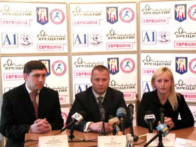 Пресс-конференция перед турниром в Дворце спорта 24-го февраля