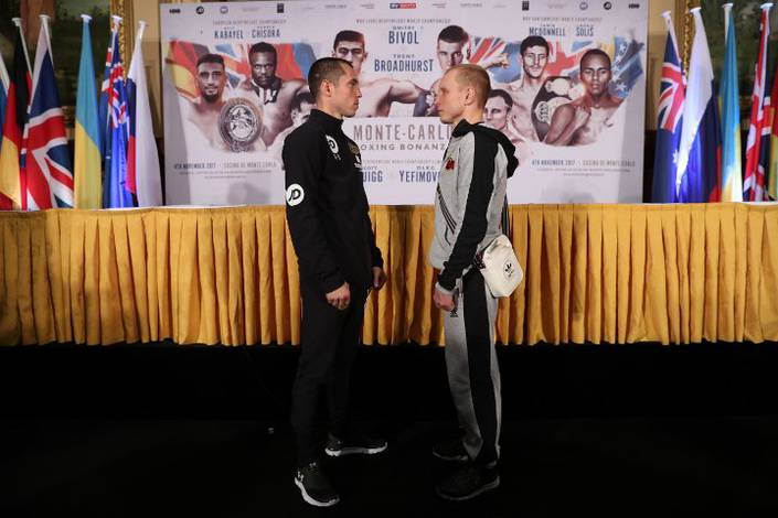 Yefimovych and Quigg meet face to face
