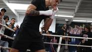 García realizó entrenamiento abierto antes de la pelea con Tagoe