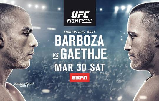 UFC on ESPN 2: Барбоза – Гэтжи. Прямая трансляция, где смотреть онлайн