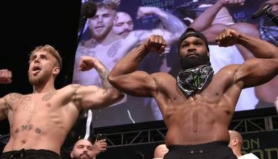 Jake Paul - Tyron Woodley. Weigh-in results